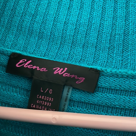 Slightly flawed turquoise tunic sweater cowl - Picture 3 of 6